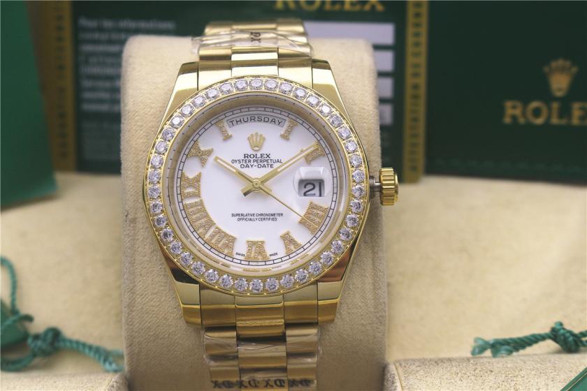 AAA rolex day-date with diamonds for men and women