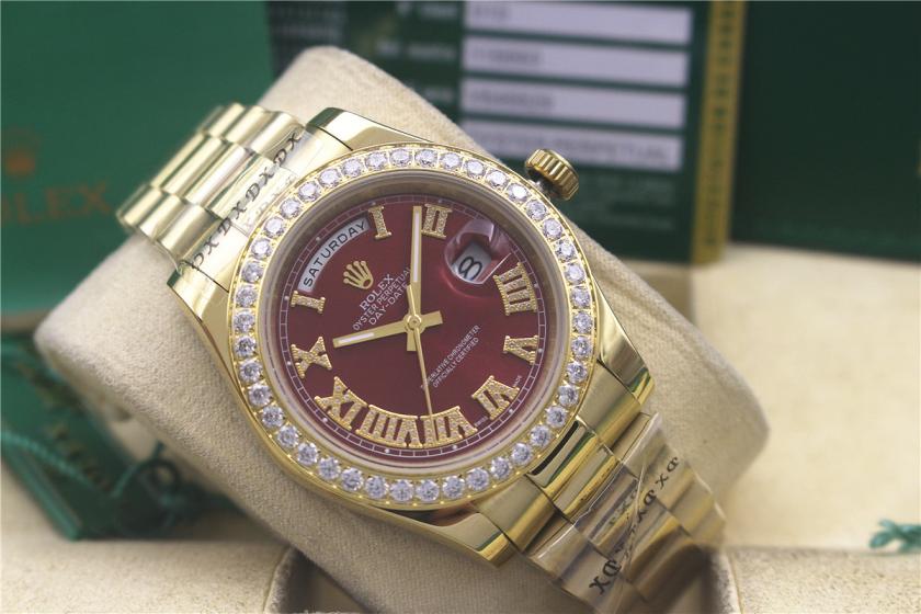 AAA rolex day-date with diamonds for men and women