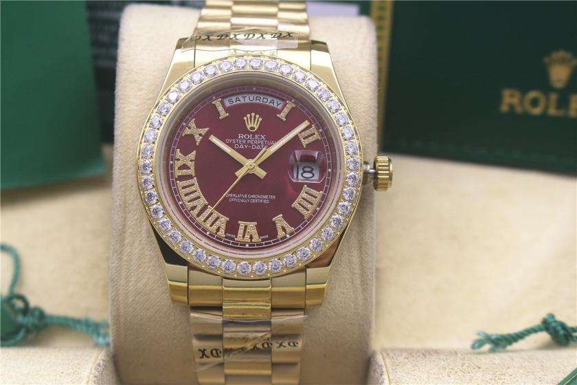 AAA rolex day-date with diamonds for men and women