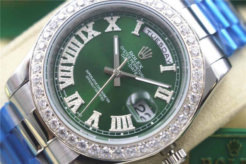 AAA rolex day-date with diamonds for men and women