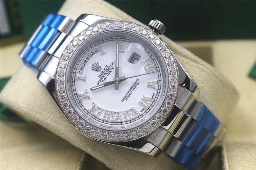 AAA rolex day-date with diamonds for men and women