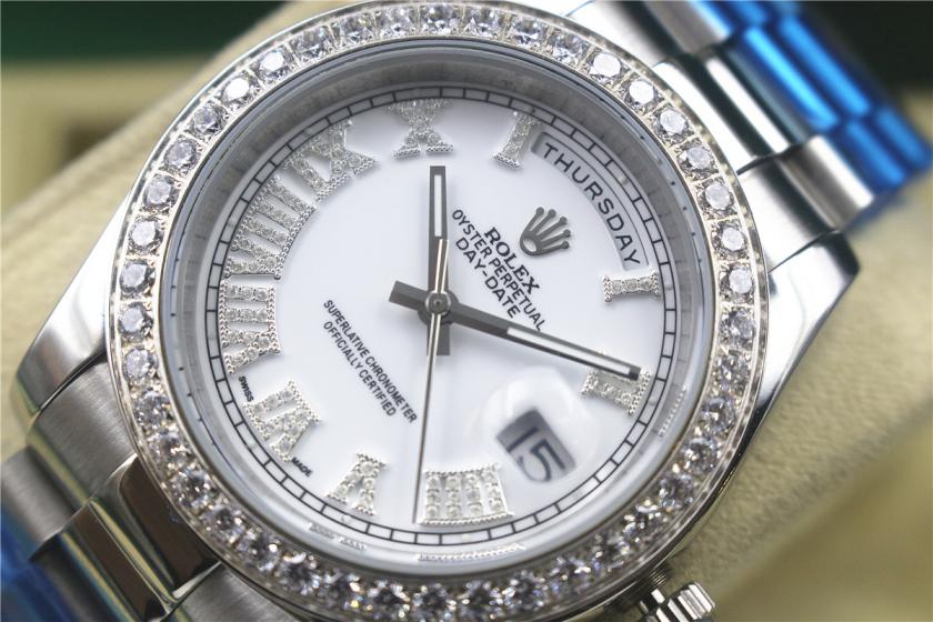 AAA rolex day-date with diamonds for men and women