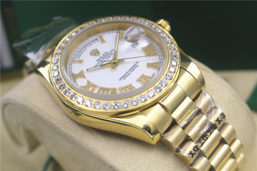 AAA rolex day-date with diamonds for men and women