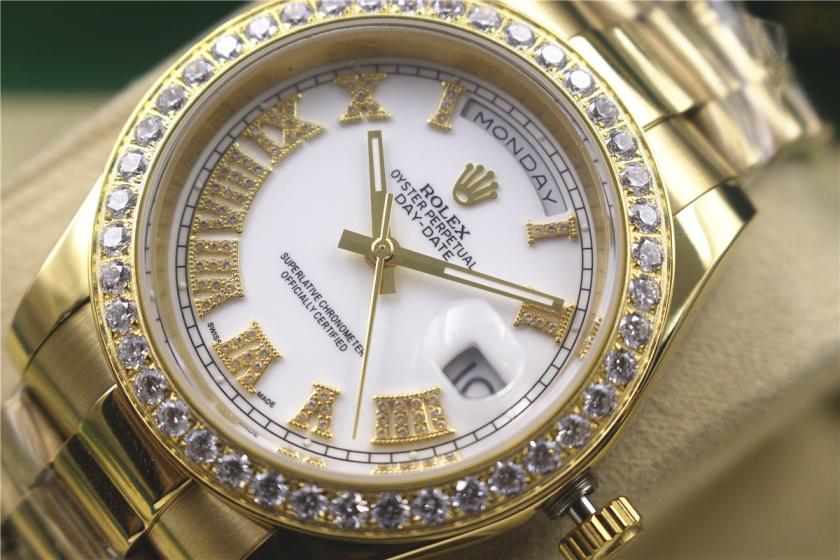 AAA rolex day-date with diamonds for men and women