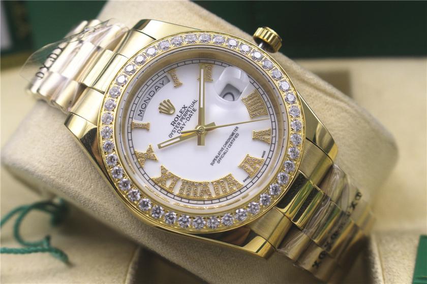 AAA rolex day-date with diamonds for men and women