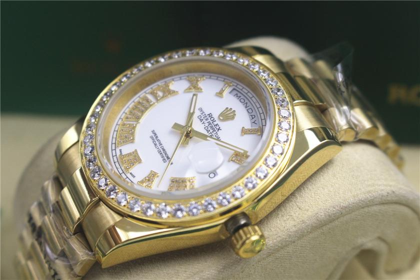 AAA rolex day-date with diamonds for men and women