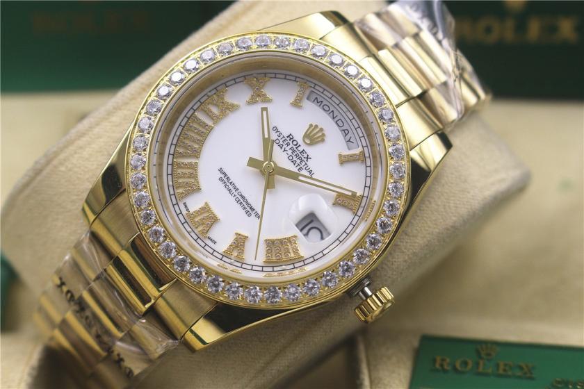 AAA rolex day-date with diamonds for men and women