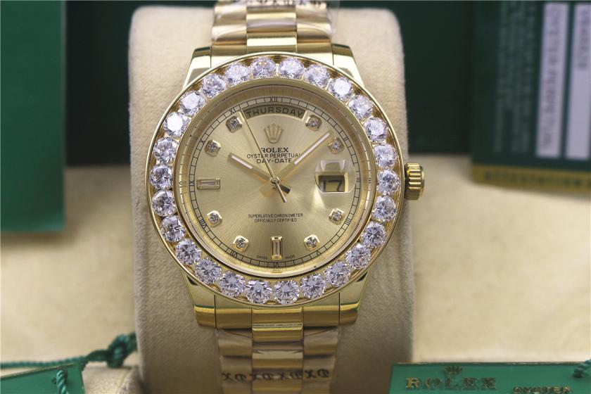 AAA rolex day-date with diamonds for men and women