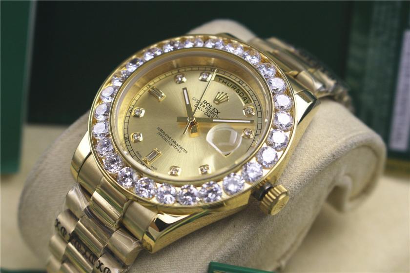 AAA rolex day-date with diamonds for men and women
