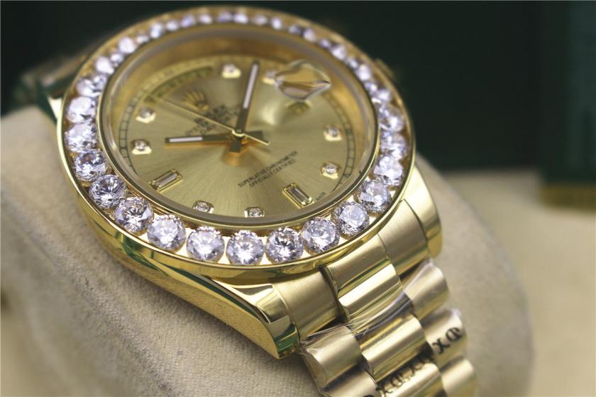 AAA rolex day-date with diamonds for men and women