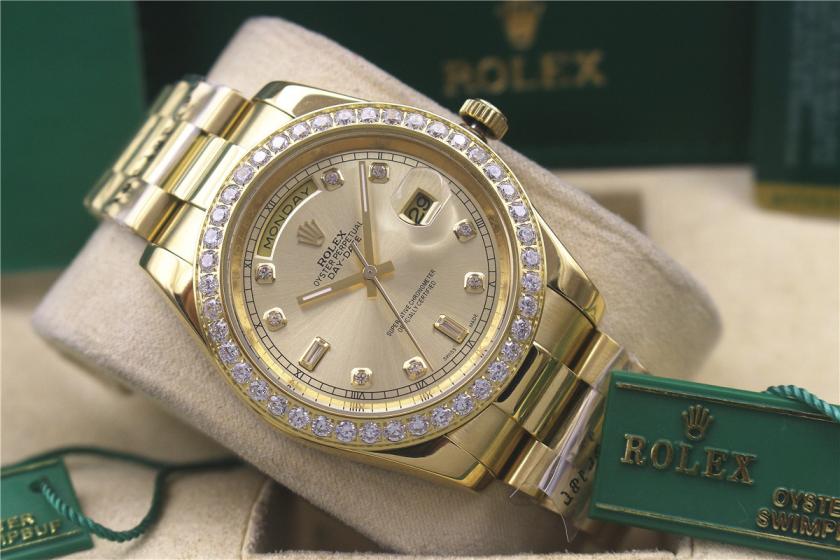 AAA rolex day-date with diamonds for men and women