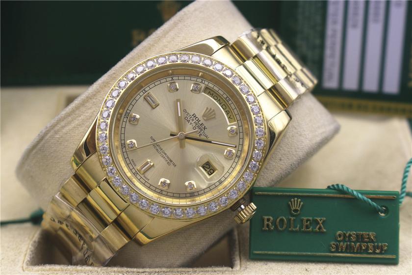 AAA rolex day-date with diamonds for men and women