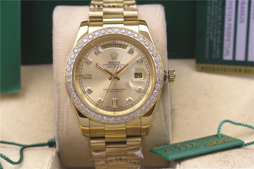 AAA rolex day-date with diamonds for men and women