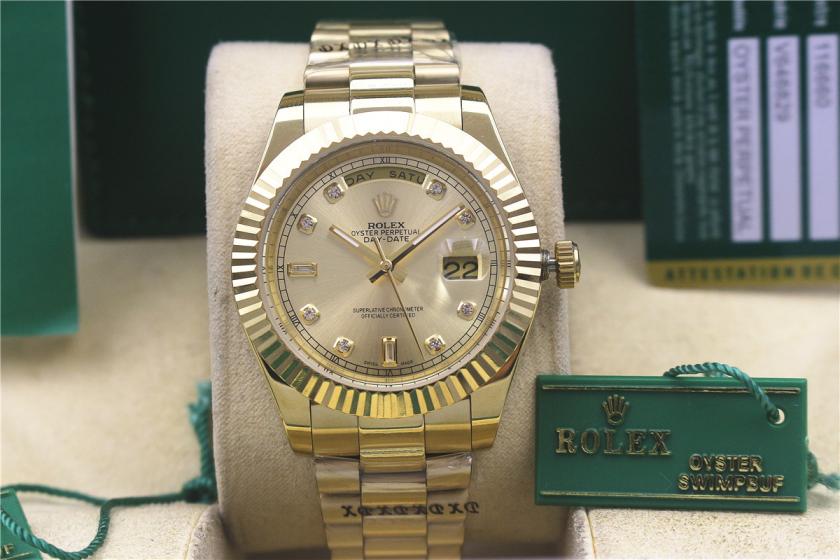 AAA rolex day-date with diamonds for men and women