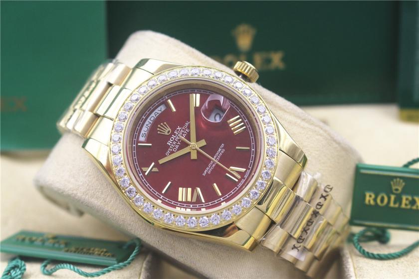 AAA rolex day-date with diamonds for men and women