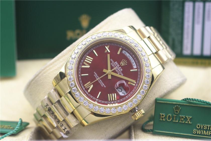 AAA rolex day-date with diamonds for men and women