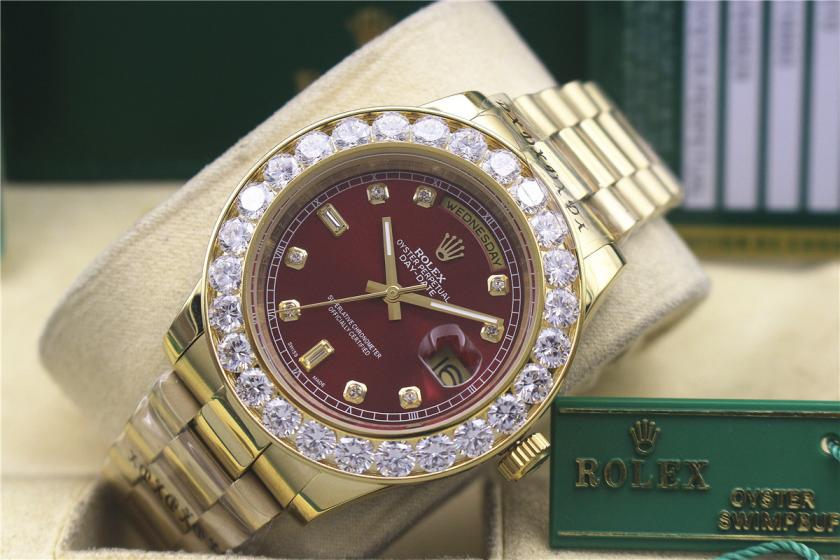 AAA rolex day-date with diamonds for men and women