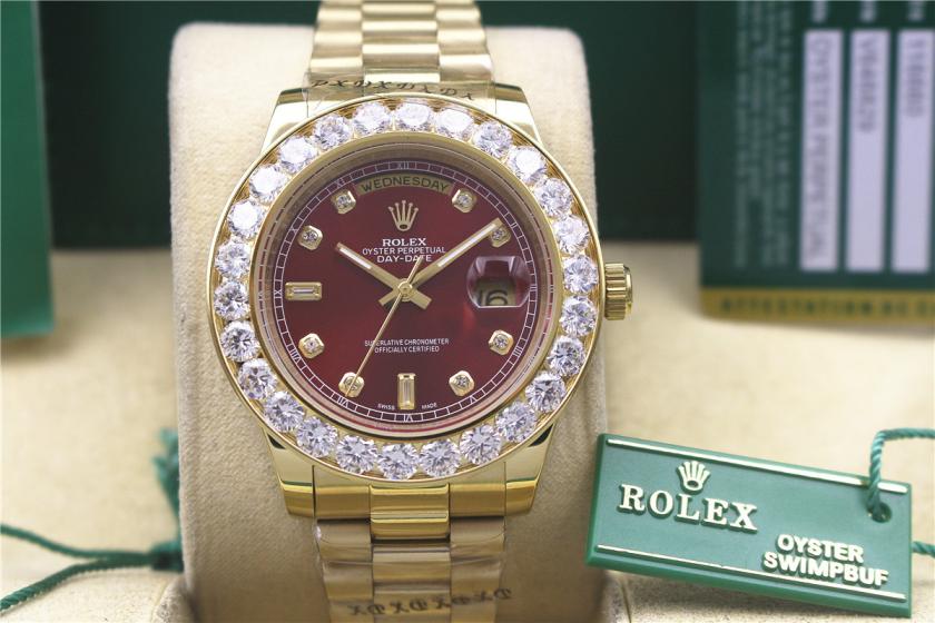 AAA rolex day-date with diamonds for men and women