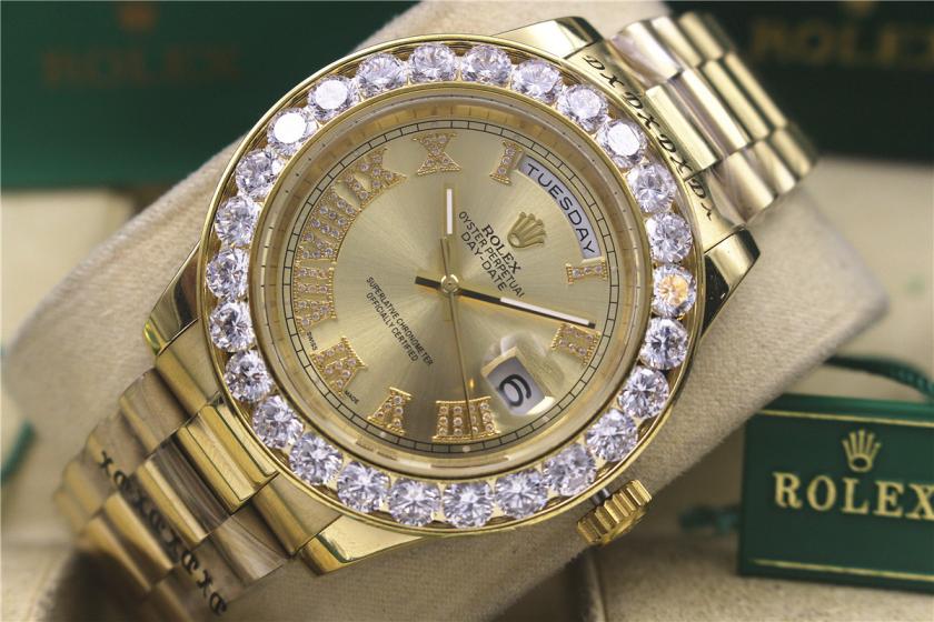 AAA rolex day-date with diamonds for men and women
