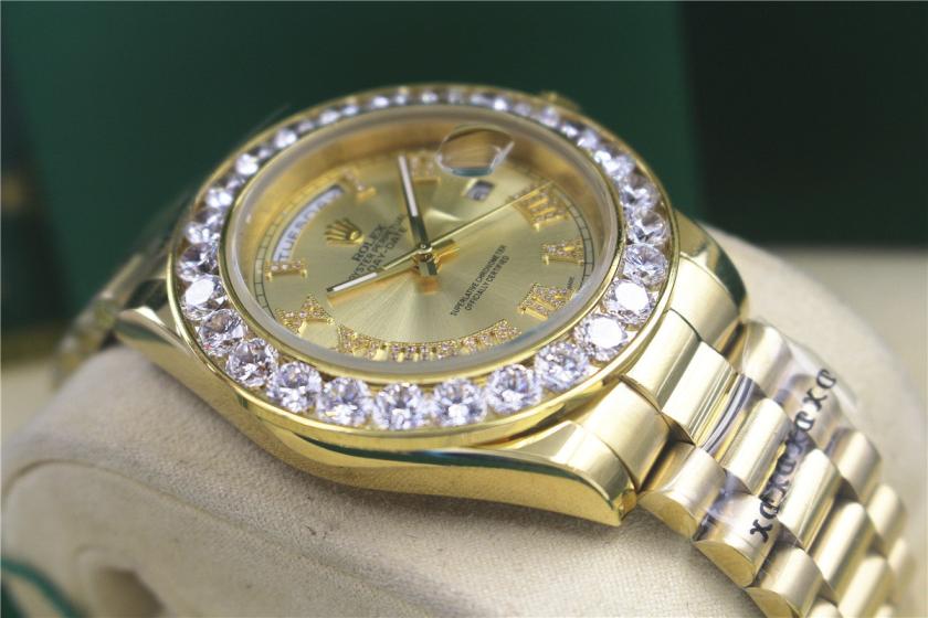 AAA rolex day-date with diamonds for men and women