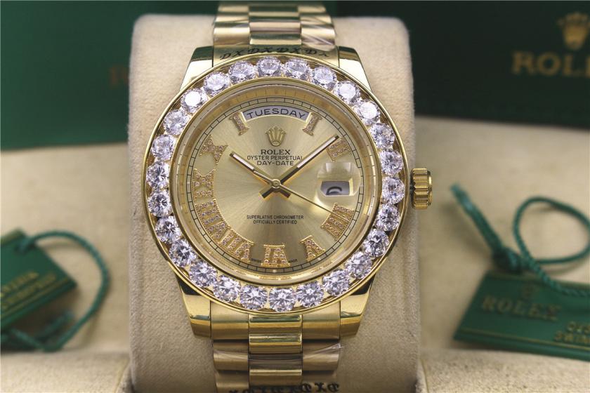AAA rolex day-date with diamonds for men and women