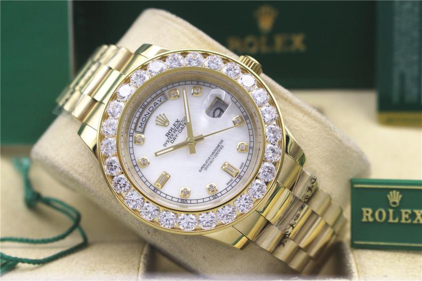AAA rolex day-date with diamonds for men and women