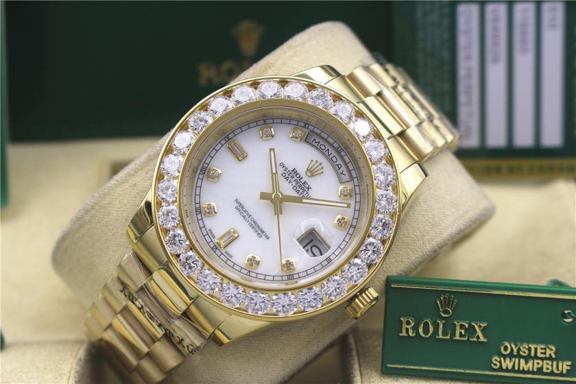 AAA rolex day-date with diamonds for men and women