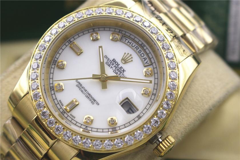 AAA rolex day-date with diamonds for men and women