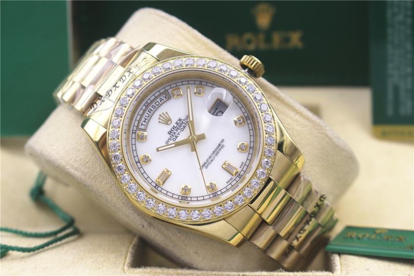 AAA rolex day-date with diamonds for men and women