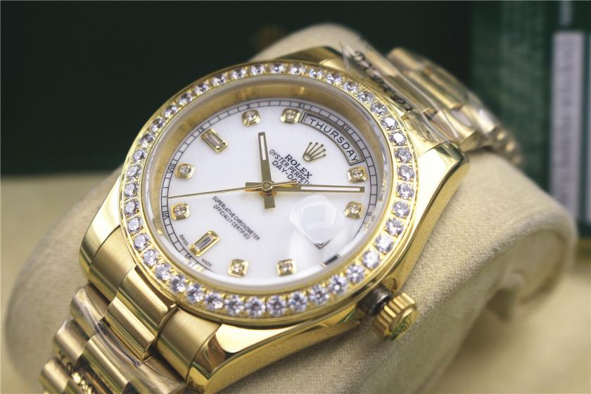 AAA rolex day-date with diamonds for men and women