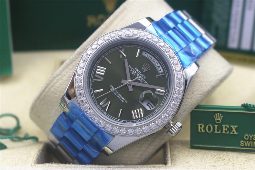 AAA rolex day-date with diamonds for men and women