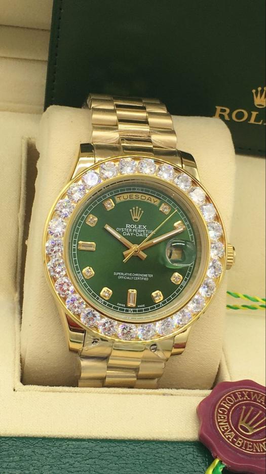 AAA rolex day-date with diamonds for men and women