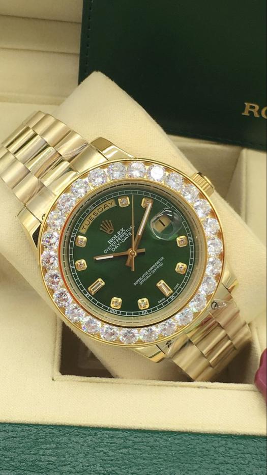 AAA rolex day-date with diamonds for men and women