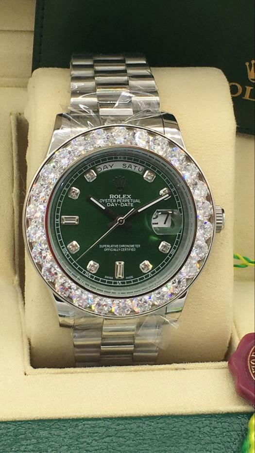 AAA rolex day-date with diamonds for men and women