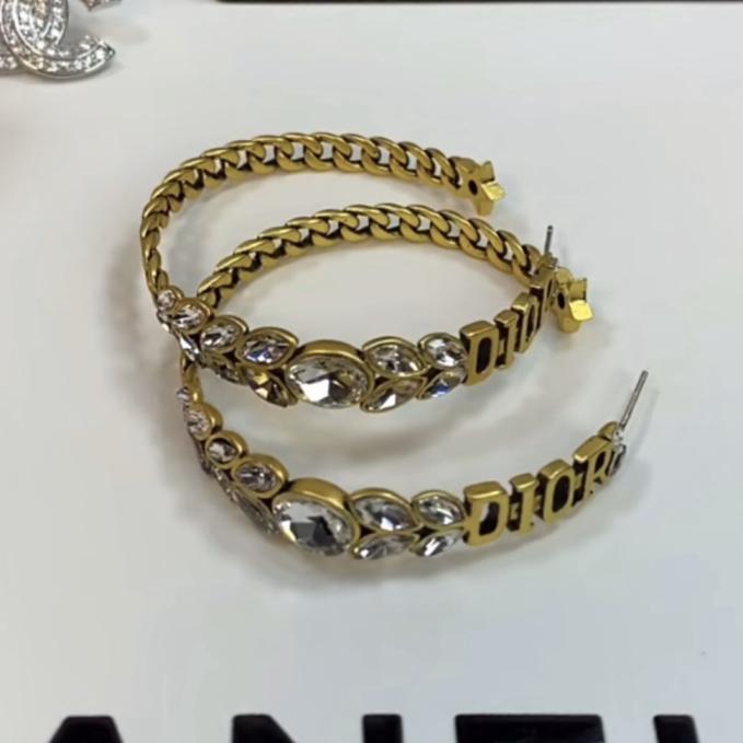 Dior hoop earrings 111182