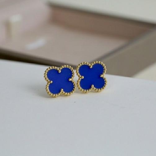 (No Logo)VCA Vancleef Blue earrings 111312