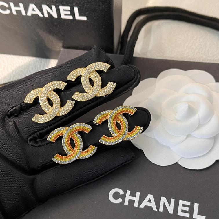 A893 Chanel diamond earrings cc
