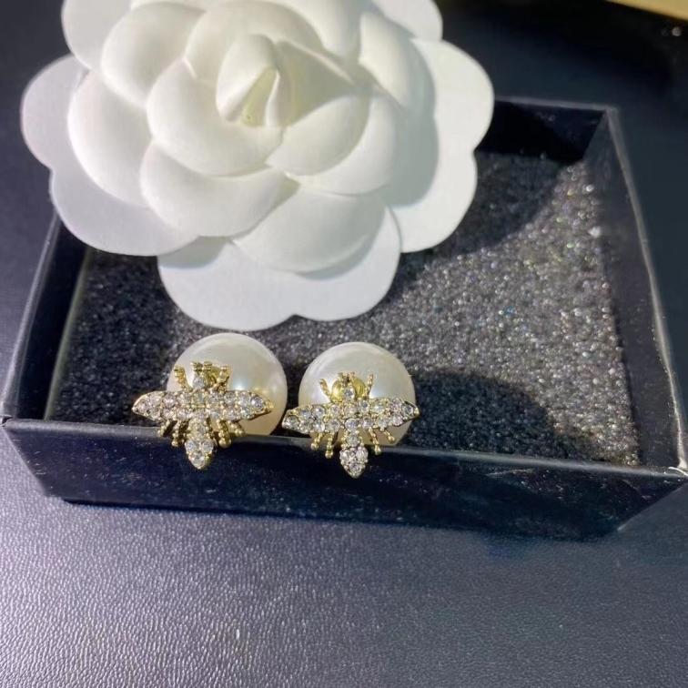 Dior bee pearls earrings 112014