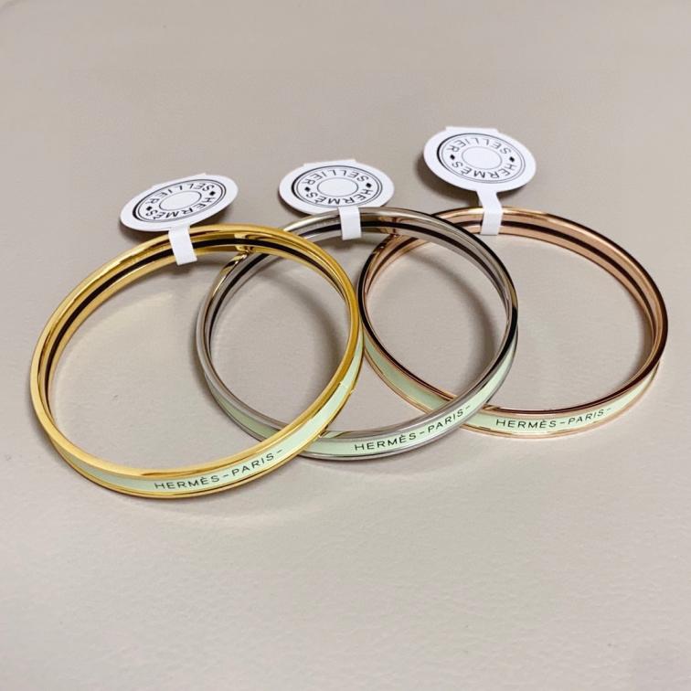 Hermes enamel thin bracelet