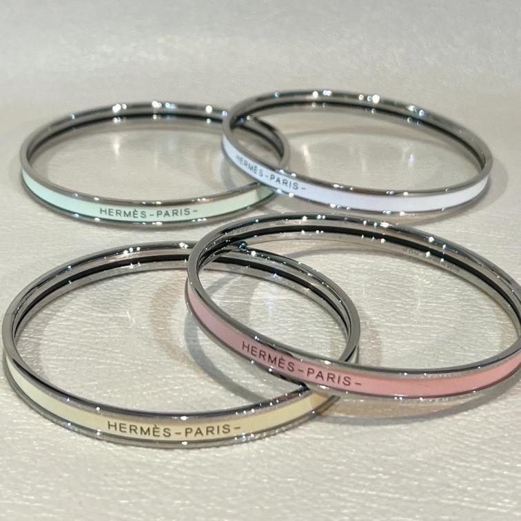 Hermes enamel thin bracelet