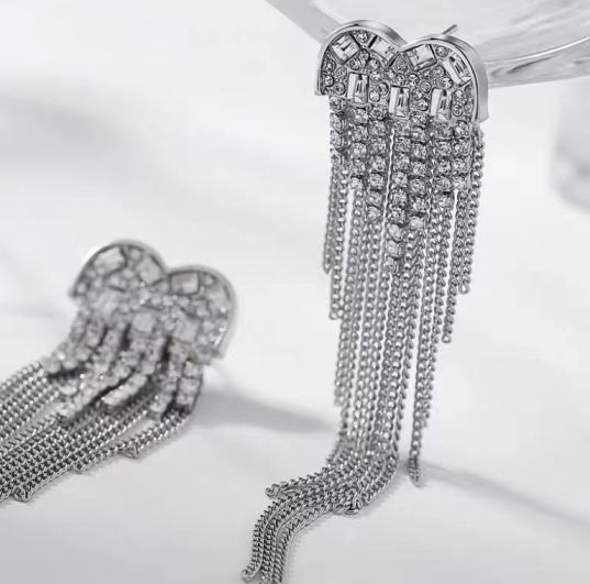 A253 YSL crystal earrings