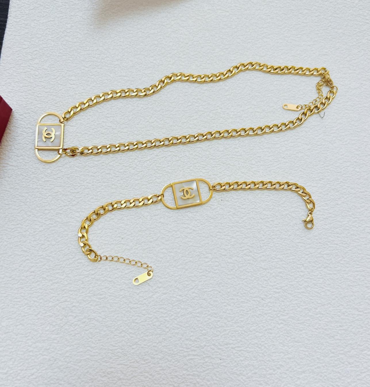 Chanel titanium steel bracelet/necklace 114330