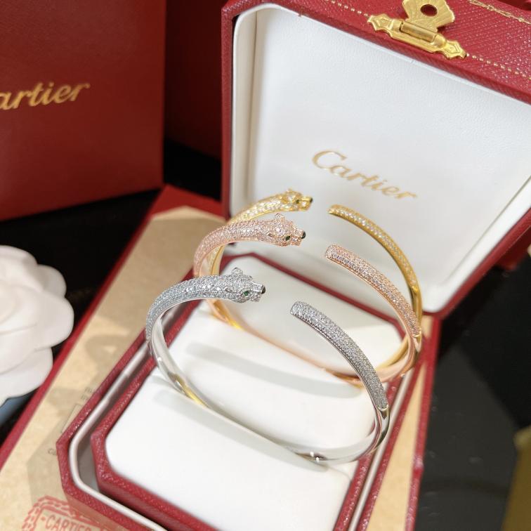 Cartier leopard diamond bracelet