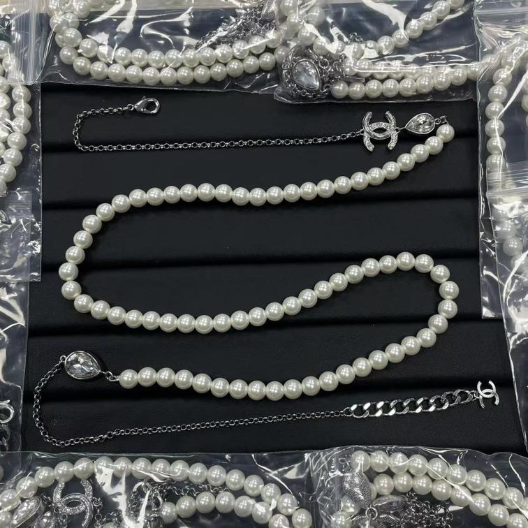 Chanel pearls long necklace/Waist chain 114654
