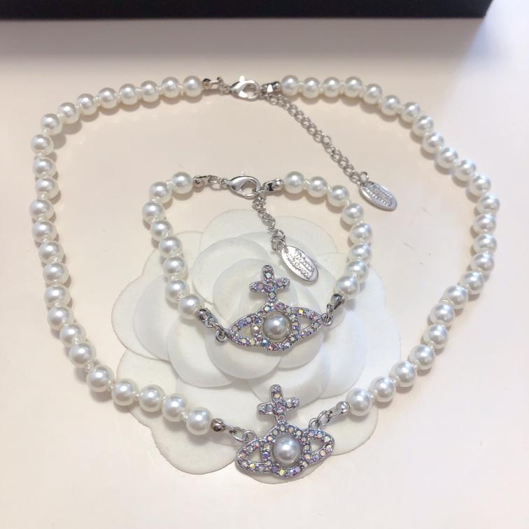 Vivienne westwood pearls Bracelet/Necklace 114672