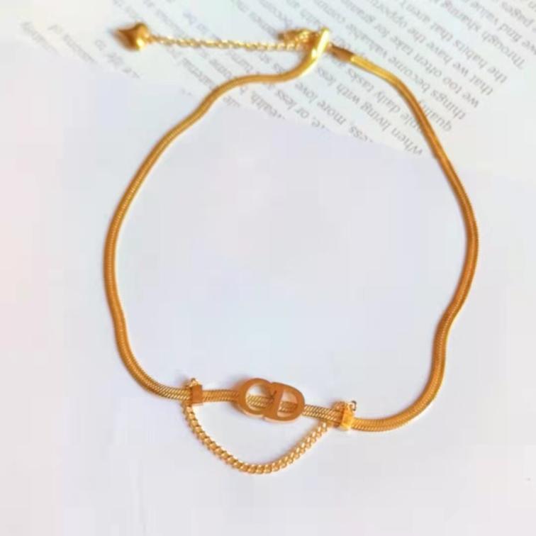 Dior CD titanium steel necklace 114813