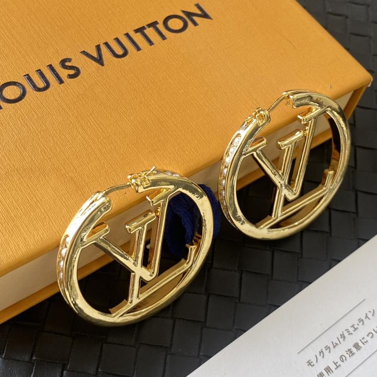 LV HOOP Pearls earrings 115065