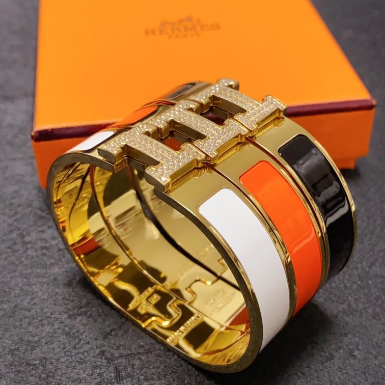 Hermes diamonds H bracelet 115101