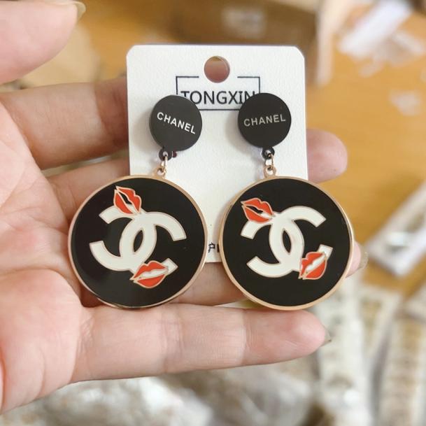 Chanel lip earrings 115145
