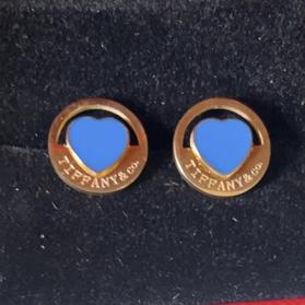 Tiffany unfading blue heart earrings 115222
